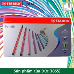 Bộ bút lông màu STABILO Pen68 1.0mm (30 màu/hộp thiếc)