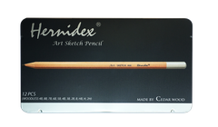 Bộ bút chì gỗ nghệ thuật Hernidex Art Sketch Pencil,12 cây/hộp thiếc (HDPC800AS)