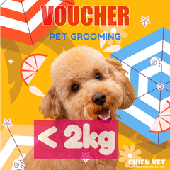 Voucher tắm và cắt tỉa lông cho chó dưới 2kg