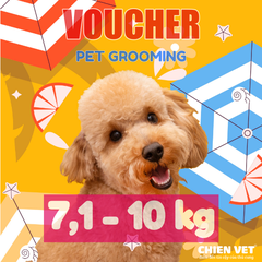 Voucher tắm và cắt tỉa lông cho chó từ 7,1kg đến 10kg