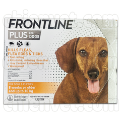 Frontline plus dog <10kg - Thuốc phòng và trị ve, bọ chét trên chó