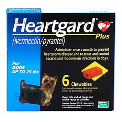 Heartgard plus blue (Dog <11.5kg) - Thuốc phòng giun tim, giun tròn cho chó