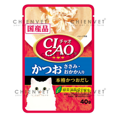 IC-204 Ciao Tuna Katsuo & Chicken Fillet Topping Dried Bonito 40gr