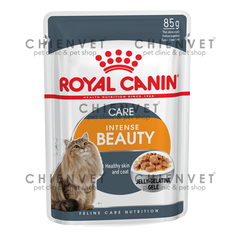 Royal Canin Intense beauty Jelly 85G - Pate hỗ trợ đẹp lông cho mèo