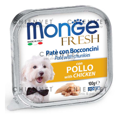 Pate cho chó - Monge Fresh chicken 100g (thịt gà)