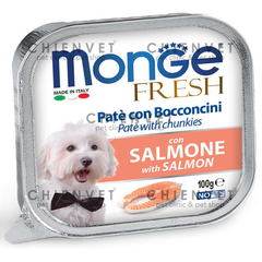 Pate cho chó - Monge Fresh Salmon (Pate cá hồi) 100g