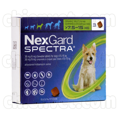NexGard Spectra 2g - Viên nhai trị nội ngoại kí sinh trùng cho chó từ >7.5-15kg
