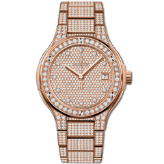 Đồng hồ Hublot Classic Fusion Bracelet King Gold Full Pavé 585.OX.9000.OX.3604