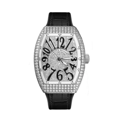 Franck Muller Vanguard Lady V32 Black Full Diamonds