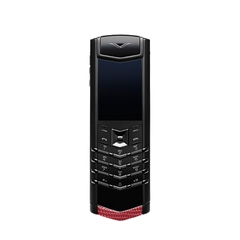 Vertu Signature V - Pure Black Lizard Red