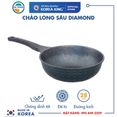 Chảo Diamond 28cm dùng cho các loại bếp  ( Lòng Sâu) - KW-28DI