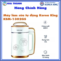 Máy xay nấu sữa hạt, sữa đậu nành đa năng Korea King KSM-1302GS 1.3L-Gia Thành
