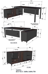 Bàn Lãnh Đạo F19-160M1