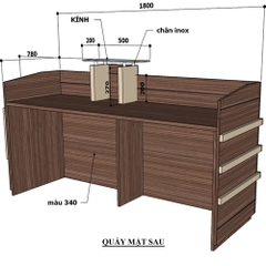 Quầy Lễ Tân QLT101