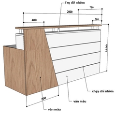 Quầy Lễ Tân  QLT106