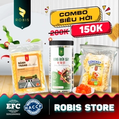 [COMBO HỌC SINH]  500GR BÁNH TRÁNG MIX + 250GR CƠM CHÁY + 100Gr RONG BIỂN Robis siu ngon