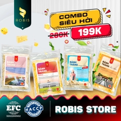 [COMBO SINH VIÊN] 4 Gói BÁNH TRÁNG MIX 250Gr Robis siu ngon