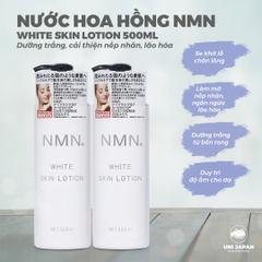 Nước hoa hồng NMN White Skin Lotion dưỡng trắng, cải thiện nếp nhăn, lão hóa chai 500ml
