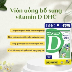 Viên uống Vitamin D DHC 60 ngày