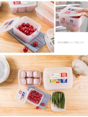 Hộp nhựa đựng thực phẩm 2 lớp 1,1L Nakaya