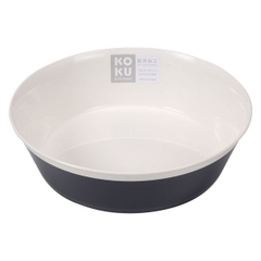 Đĩa nhựa sâu lòng màu ghi, size 18cm Kokubo