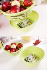 Rổ nhựa 5.3L màu xanh