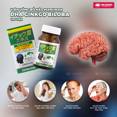 Viên uống bổ não Maruman DHA Ginkgo Biloba 100 Viên