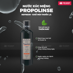 Nước súc miệng Propolinse Refresh- Khử Mùi Thuốc Lá