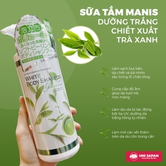 Sữa Tắm Trắng Da White Body Shampoo Manis Trà Xanh