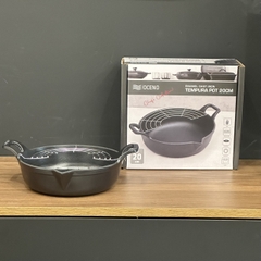 Chảo gang Oceno Matte Black có vòi rót 20cm