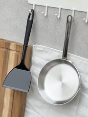 Chảo đúc inox 3 lớp đáy liền Tri-Ply Kaiyo, mini size 14cm