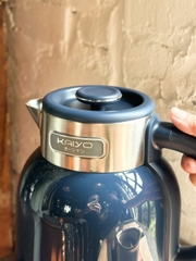 Ấm siêu tốc 2 lớp cool touch 2L Kaiyo màu xanh navy