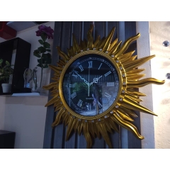 Đồng hồ treo tường mặt trời vĩnh cửu (65x65)-VÀNG