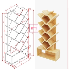 KỆ GIÁ SÁCH HÌNH CÂY - KHS02