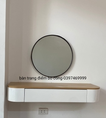 Bàn Trang Điểm Treo Tường Bo Góc  Cong