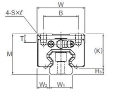 LM GUIDE BLOCK_[HSR20R]_,Use for Reflow Underfill modelLCV-45Q, maker: THK