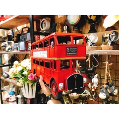 MÔ HÌNH XE BUS LONDON 2 TẦNG (KHỦNG LỒ) - DECOR ĐỘC ĐÁO-PHONG CÁCH CỔ ĐIỂN