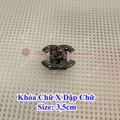 Khoá chữ X dập chữ 3,5cm