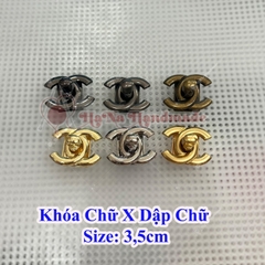 Khoá chữ X dập chữ 3,5cm