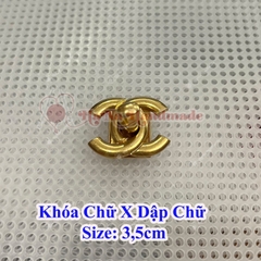 Khoá chữ X dập chữ 3,5cm