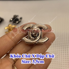Khoá chữ X dập chữ 3,5cm