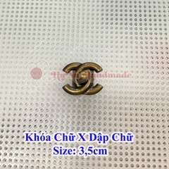 Khoá chữ X dập chữ 3,5cm