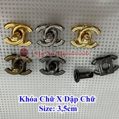 Khoá chữ X dập chữ 3,5cm
