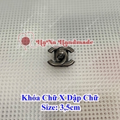Khoá chữ X dập chữ 3,5cm