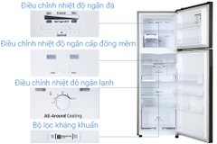 Tủ lạnh Samsung Inverter 256 lít RT25M4032BU/SV