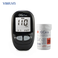 Máy Đo Đường Huyết OGCare Nhập Ý tặng 25 Que Thử Và 25 Kim