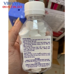 Muối tinh dạng viên NELLY, lọ 50 viên, dùng sát khuẩn, súc miệng , làm sạch da