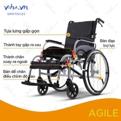 Xe Lăn Karma Soma Agile Pro- Tháo lắp dễ dàng chống lật hiệu quả