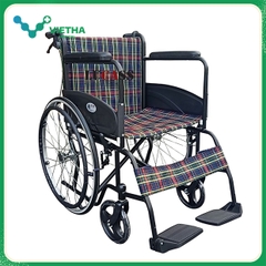 Xe lăn Lucass X75J có phanh, gấp gọn tiện lợi