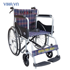 Xe lăn Lucass X75J có phanh, gấp gọn tiện lợi